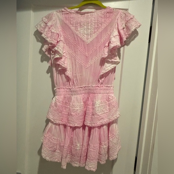 Love Shack Fancy Gwen Dress in Peony Pink size XS - Picture 4 of 5
